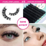 False Eyelashes Russian Strip Lashes, DD Curl Mink Lashes, Natural False Lashes, Fluffy Eyelashes Mink, Faux Mink Eyelashes Natural Look, Natural Wispies False Eyelashes (HD14)