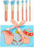 Spectrum Collections Disney 6 Piece Giftable Makeup Brush Set for Cheeks, Eyes and Brows Made from Synthetic Taklon Hair, Dumbo