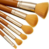 Spectrum Collections Disney 6 Piece Giftable Makeup Brush Set for Cheeks, Eyes and Brows Made from Synthetic Taklon Hair, Simba