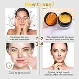 24K Gold under Eye Patches - 60 Pcs Eye Mask Pure Gold Anti-Ageing Collagen Hyaluronic Acid under Eye Mask for Removing Dark Circles, Puffiness & Wrinkles Refresh Your Skin