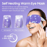 Behoomi 10 Packs Steam Eye Mask for Dark Circles, Lavender Heated Eye Mask Disposable Warm Eye Compress for Dry Eyes, Puffy Eyes, Soothing Headache Migraine, Stye Treatment, Relief Stress Eye Fatigue