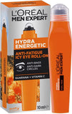 L'Oréal Eye Roll-On, with Vitamin C, Reduces Dark Circles, Refreshing Formula, Men Expert Hydra Energetic, 10Ml