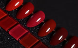 Vishine Red Colors Collection Gel Polish Set- Pack of 6 Colors Shine Finish and Long Lasting, Soak off UV LED Gel 8Ml/Pcs Gift Set