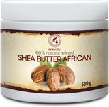 Shea Butter 500G - Butyrospermum Parkii - Karite - Body Butter - Refined - African Sheabutter for Beauty Care - Massage - Body Moisture - Lip Care - Hand & Nail Care - Hair Care