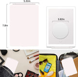 Travel Makeup Mirror with 10X Magnifying Mirror, Lighted Makeup Mirror with 80 LED Lights and 3-Color, USB Rechargeable Folding Touch Screen Vanity Mirror for Makeup Travel Outing