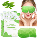 FRSHMORN Steam Eye Mask, Moist Heat Warm Compress for Eyes Self Heating Disposable Heated Eye Mask, Portable and Comfortable Sleep Mask, Relax at Home Office Travel (Green Tea, 16Packs)