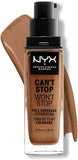 NYX Professional Makeup Can'T Stop Won'T Stop Full Coverage Liquid Foundation - 15.7 Warm Caramel