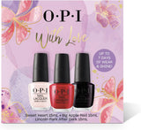 OPI Nail Lacquer Trio Gift Set (Sweet Heart, Big Apple Red, Lincoln Park after Dark)