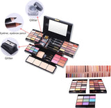 Roseflower Professional Makeup Palette, Eye Shadow Palette, Multifunctional Cosmetic Gift Set Exquisite Makeup Kit for Face, Eyes and Lips- Include Lip Gloss, Eye Shadow, Blush, Eyebrow Powder, Mirror