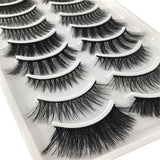 Emanya False Eyelashes,10 Styles Faux Mink Natural Look Eye Lashes,10-16Mm Length Fluffy Cat Eye Fake Eyelashes,Fit Any Eyes Shape Wispy False Lashes Resuable 10 Pairs Pack