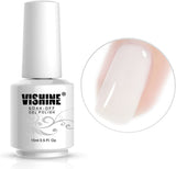 Vishine Gel Nail Polish 1Pcs 15ML Natural Milky Color Gel Polish Clear White Nail Art UV LED Gel Manicure Salon DIY at Home