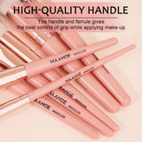 MAANGE Makeup Brushes 18 Pcs Professional Makeup Brush Set Premium Synthetic Eyeshadow Blush Foundation Make up Brushes Travel Kabuki Brushes Set