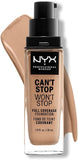 NYX Professional Makeup Can'T Stop Won'T Stop Full Coverage Liquid Foundation - 10.5 Medium Buff