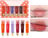 Balee 6PCS Plumping Lip Oil,Hydrating Lip Gloss,Tinted Lip Balm Transparent Lip Care Oil,Long Lasting Nourishing Shine Lip Tint,Moisturizing,Lighten Lip Lines