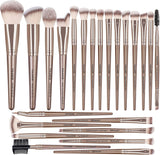 MAANGE Makeup Brush Set 23 Pcs Makeup Brushes Premium Synthetic Make up Brushes Professional Face Powder Blush Pointed Eyeshadow Blending Brush Kit, Graduation Gift (Champagne)