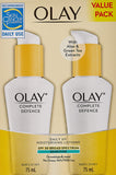 Olay Complete Defence Daily UV Moisturising Lotion with Aloe and Green Tea Extract 2 Pack, 75Ml