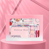 Joyeee Makeup Kits for Teen Girls, Foundation, Blush, Glitter Eyeshadow Makeup Pallete for a Shimmery or Matte Finish, with Small Cosmetic Bag, Idea for Valentine'S Day