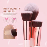 Ducare Makeup Brushes Set Professional 27Pcs Premium Synthetic Kabuki Foundation Blending Face Powder Blush Concealers Eye Shadows Make up Kit White,1.0 Count