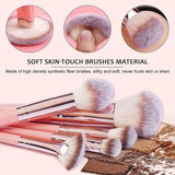 MAANGE Makeup Brushes 20Pcs Makeup Brush Set Premium Synthetic Foundation Face Powder Blush Concealers Make up Brushes Sets with Gift Box（Champagne)