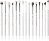 Jessup Professional Natural-Synthetic Eye Makeup Brushes Set 15Pcs for Eyeshadow Blending Concealer Eyeliner Eyebrow, Blushing Bride T294