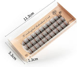 10Mm Black Volume Cluster Eyelash Extension Individual False Lashes