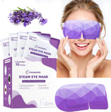 FRSHMORN Steam Eye Mask, Moist Heat Warm Compress for Eyes Self Heating Disposable Heated Eye Mask, Portable and Comfortable Sleep Mask, Relax at Home Office Travel (Lavender, 16Packs)