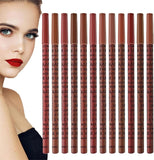 TAVVKE 12-Color High Pigmented Lip Liner Set - Waterproof Matte Lip Pencils for Daily, Travel, Party, and Work - Long-Lasting and Non-Marking Lipstick Pens