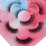 Clear Band False Eyelashes Russian Strip Lashes, D/DD Curl Mink Lashes, Natural False Lashes, Fluffy Eyelashes Mink, Faux Mink Eyelashes Natural Look, Natural Wispies False Eyelashes (AY16)