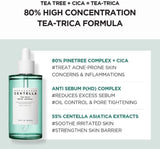 [Skin1004] Madagascar Centella Tea Trica Relief Ampoule 100Ml | This Is the Perfect SOS Treatment for Acne Prone Skin | Non-Comedogenic Formula | Centella Asiatica Extract | Authentic Product | Made in Korea