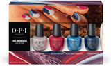 OPI Nail Lacquer, Mini Nail Lacquer 4-Pack Gift Set, Multicolor Nail Polish, Fall Wonders Collection, 0.125 Fl Oz Each