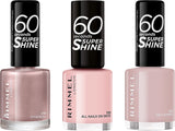 Rimmel London 60 Seconds Super Shine Nail Polish, 262 Ring a Ring O Roses 8Ml