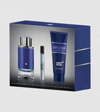 Mont Blanc Explorer Ultra Blue 3-Piece Gift Set for Men