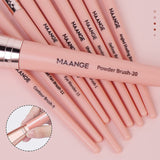 Makeup Brushes, MAANGE 20Pcs Makeup Brush Set Premium Synthetic Foundation Face Powder Blush Concealers Make up Brushes Sets with Gift Box（Pink)