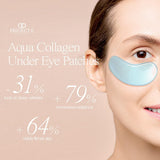 Aqua Collagen under Eye Patches by Project E Beauty | Reduce Dark Circles Puffy Eyes Undereye Bags | Anti-Aging Eye Masks | Diminish Fine Lines and Wrinkles | 20 Pairs