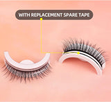 Reusable Self Adhesive False Eyelashes No Glue or Eyeliner Lashes Eyelashes Easy to Put on Non-Slip Waterproof Self Sticking False Lashes for Women 2 Pairs (FH-3)