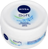 NIVEA Soft Moisturising Cream (200Ml), Refreshing Moisturiser for Face, Body and Hands with Vitamin E and Jojoba Oil, Hand Cream Moisturises Deeply, All Purpose Body Lotion