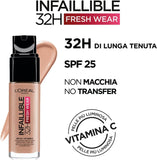 L'Oréal Paris Infallible 32HR Freshwear Foundation with SPF25 and Vitamin C - 60 Rose Ivory