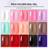 COSCELIA Gel Nail Polish Set and 36W U V Lamp for Nails Soak off Polishes with Base Coat Top Manicure Tools Decoration Pedicure Art Design, 1 Pack, 8.0 Millilitre