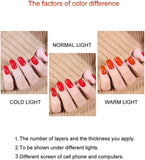 Vishine 6Pcs Soak off LED UV Gel Nail Polish Varnish Nail Art Starter Kit Beauty Manicure Peach Orange Collection Nail Gel Set