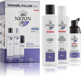 NIOXIN System 6 Trio Pack, Cleanser Shampoo + Scalp Therapy Revitalising Conditioner + Scalp & Hair Treatment (150Ml + 150Ml + 40Ml), for Chemically Treated Hair with Progressed Thinning