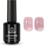 Beetles Gel Polish 1 Pcs 15Ml Jelly Pink Gel Nail Polish Modern Grace Soak off Transparent Nail Art Manicure for Girls