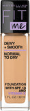 Maybelline New York, Liquid Foundation, Hydrating & Illuminating, Fit Me Dewy & Smooth, 30Ml, 310 Sun Beige