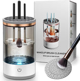 Makeup Brush Cleaner, Make up Brush Clean Machine, USB Automatic Cosmetic Paint Brush Cleaner Spinner for Almost All Size Make up Brushes