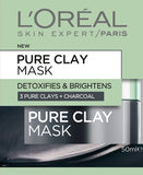 L'Oréal Paris Pure Clay Detoxifying Charcoal Mask 50Ml