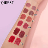 Double Head Lip Gloss Non Fading Lip Glaze Matte Mist Pearlescent Liquid Lipstick, 6-Color Suit