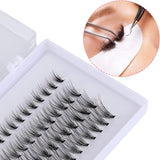 Premade Fans Eyelash Extensions 20 Roots C Curl 0.10Mm Mix Individual Cluster False Lashes | 8, 10, 12, 14Mm Length | DIY Natural Synthetic Faux for That Authentic Eyelash Extensions Look (80PCS)