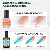 Modelones Gel Base Coat 15Ml for Gel Nail Polish Soak off Upgraded Formula Long-Lasting DIY Home and Nail Salon