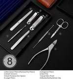 DAWNTREES Large Manicure Set, Premium Nail Clippers Set Gift,9 in 1 Sharp Toenail and Fingernail Clippers for Men and Women (Big Size, Heavy-Duty Design)