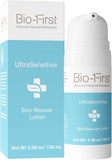 Bio-First - Ultrasensitive Skin Rescue Lotion - Body & Face Moisturizer - Hydrating Skin Care for Eczema, Rosacea, Rashes, or Dry, Itchy Skin - Ph Balanced - Non-Toxic - Hypoallergenic - 100 Ml