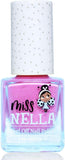 MISS NELLA PARTY COLLECTION 3-3 Peel Off, Odour Free, Water Base Glitter Nail Polishes Pack- Blue the Candles (Blue), Confetti Clouds (Clear) & Marshmallow Overloud (Coral)